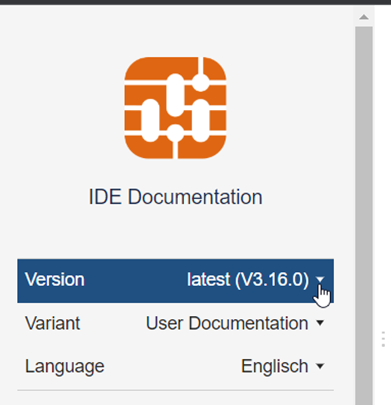 Version picker for documentation